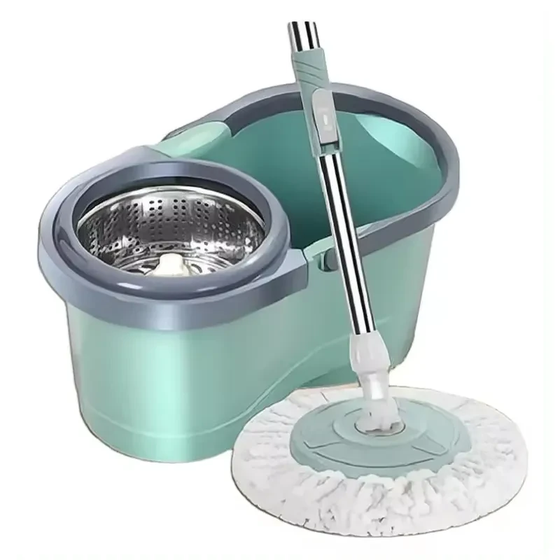 Cubo Con Trapeador Portátil Girotorio