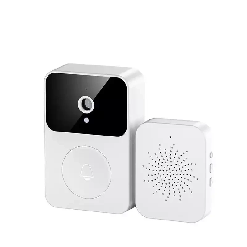 Timbre de puerta inteligente con video, cámara de timbre visual inalámbrica de alta calidad con visión nocturna y audio bidireccional