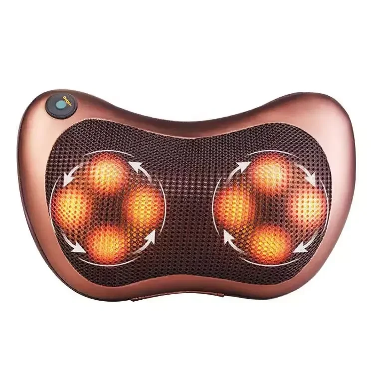 Almohada de masaje barata, masajeador de cuello, amasamiento profundo, alivio del dolor, almohada de viaje portátil para el hogar, la oficina y el automóvil
