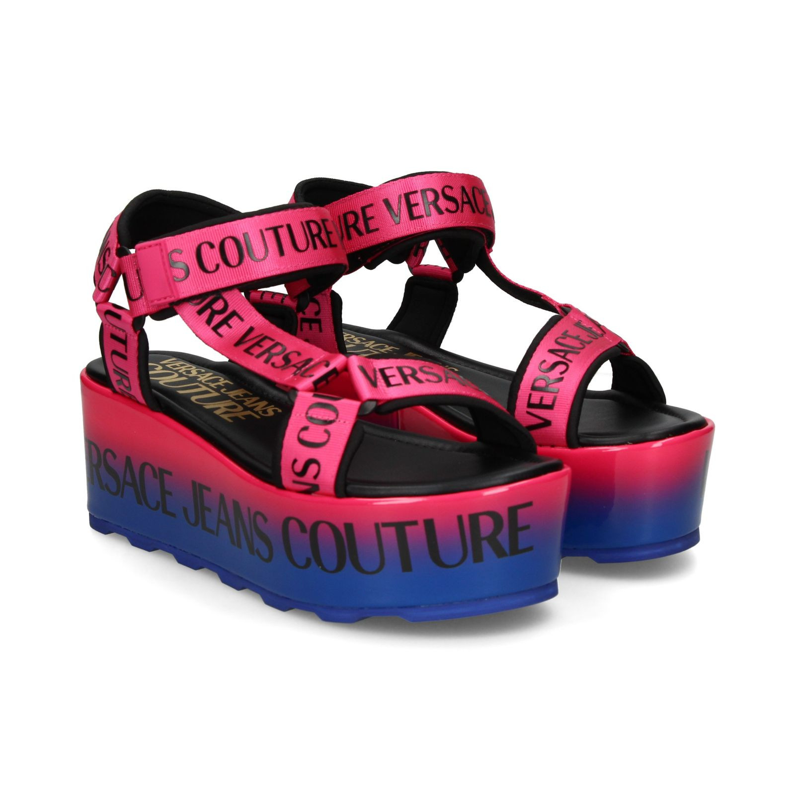 VERSACE JEANS SANDALIA DE PLATAFORMA 406 HOT PINK