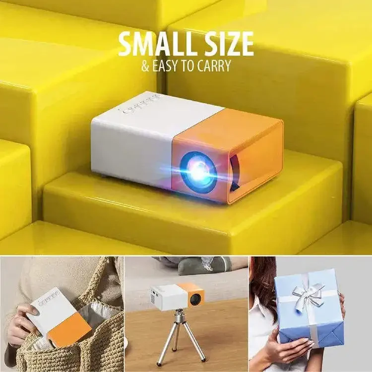 Proyector de vídeo 200" portátil para el hogar YG300 Pro Kids Pico Lcd de bolsillo para exteriores Portaflix Led Mini proyector de vídeo móvil para el hogar para teléfono