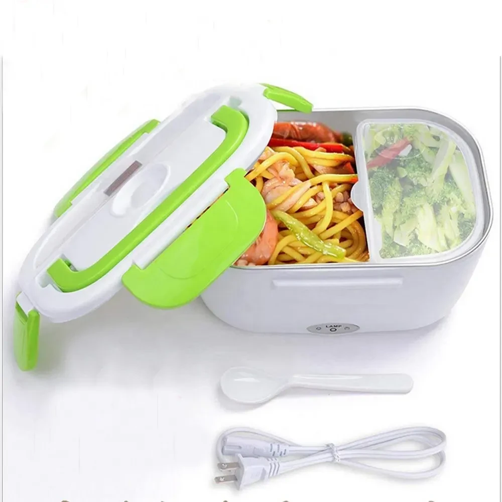 Lonchera Electrica, Calentador de alimentos portátil a prueba de fugas, 220 V, 110 V, caja de almuerzo con calefacción eléctrica